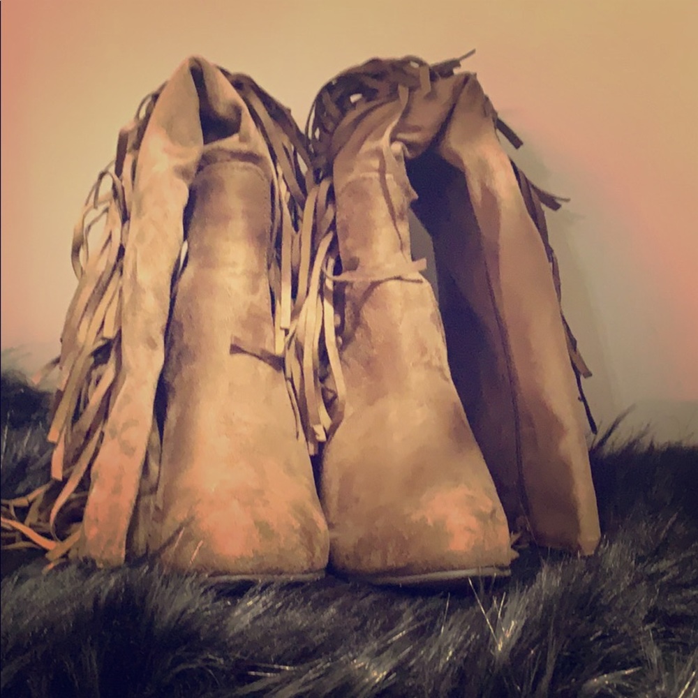 Fringe Knee high boots
